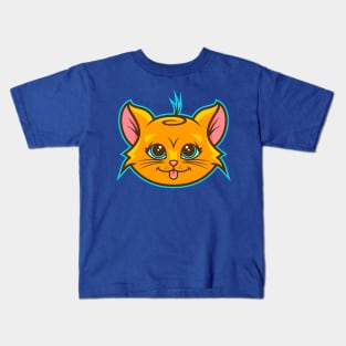 Orange Kitty Kat Kids T-Shirt